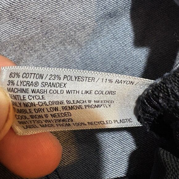 Ava & Viv Jeans Women 20W Dark Wash Stretch Denim Skinny Tapered Plus Size - Picture 4 of 8